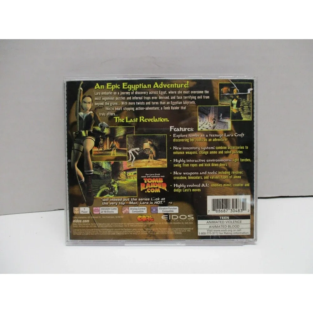 Tomb Raider The Last Revelation (PS1, PlayStation 1) DISC ONLY -Tested Working
